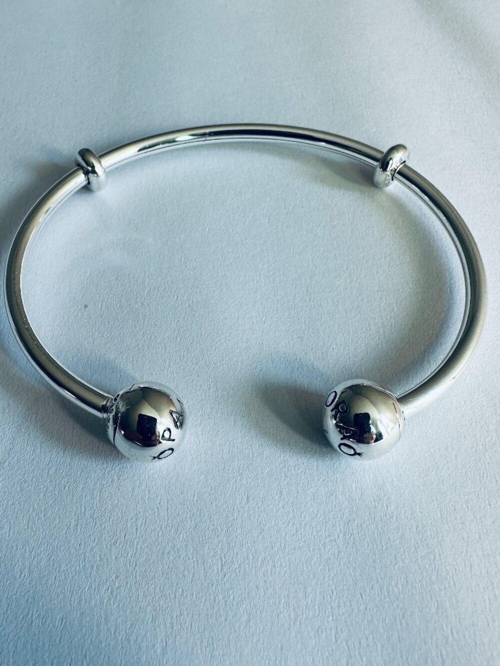 Pandora Open Bangle Bracelet Sterling Silver / Pandora Silver Charms